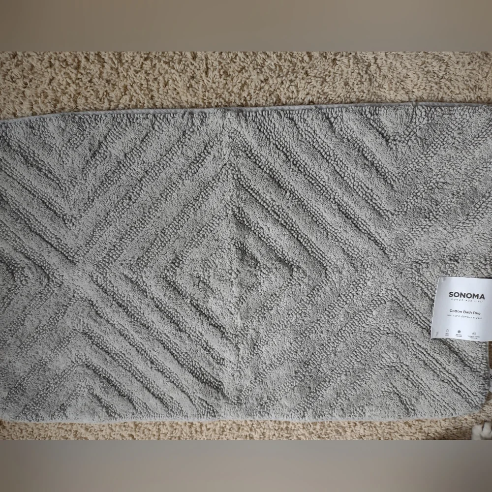 Sonoma grey bath room rug